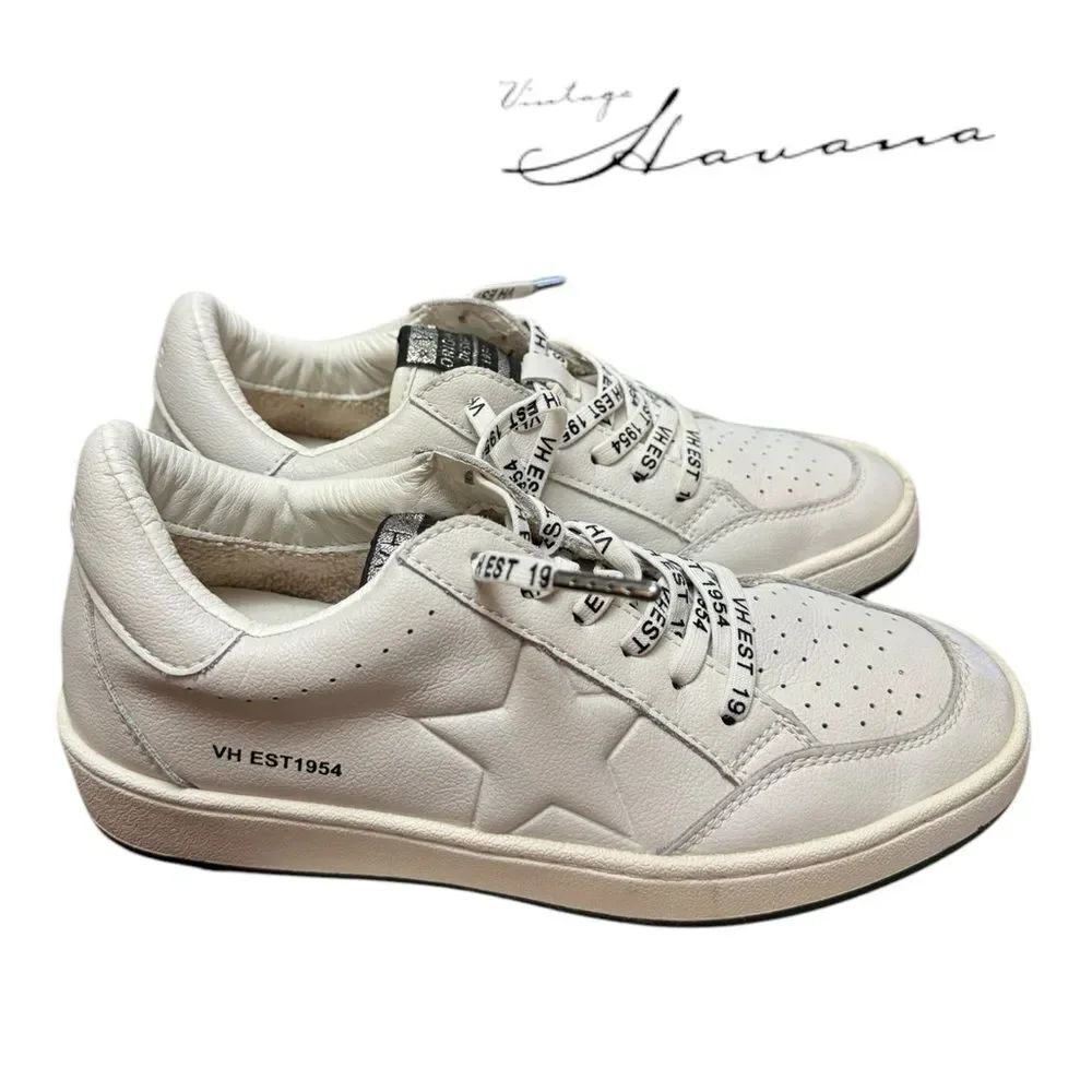 Vintage Havana Serenity Women's Pure White Slip-on Leather Sneakers 7